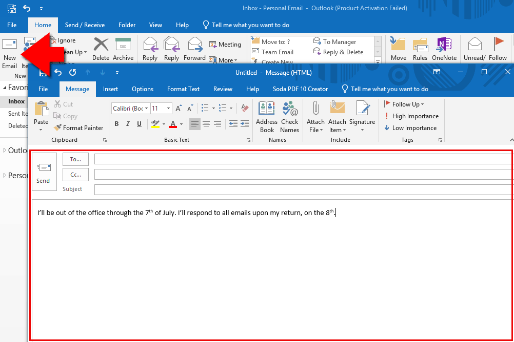 outlook for mac out of office
